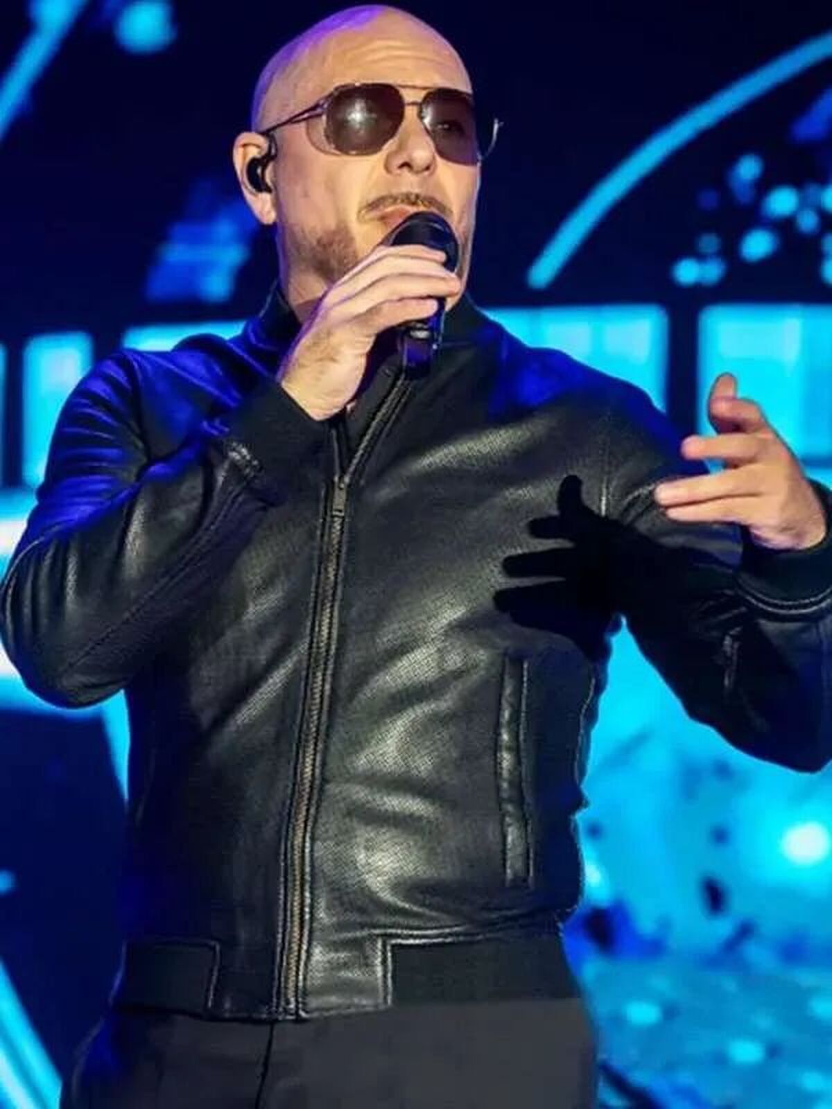 Pitbull Black Bomber Leather Jacket