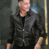 Rob Pelinka Brown Bomber Leather Jacket