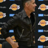 Rob Pelinka Brown Bomber Leather Jacket