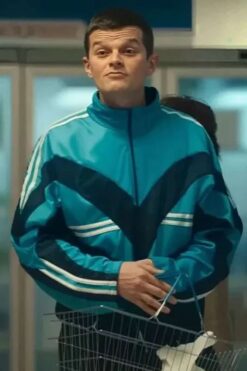 Robert Aramayo I Swear Blue Track JacketRobert Aramayo I Swear Blue Track Jacket
