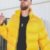 Travis Kelce Yellow Puffer Jacket