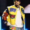 Breezy Bowl XX Tour Chris Brown Leather Bomber Jacket