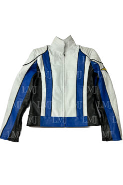 Tron Ares Greta Lee Crop Leather Jacket